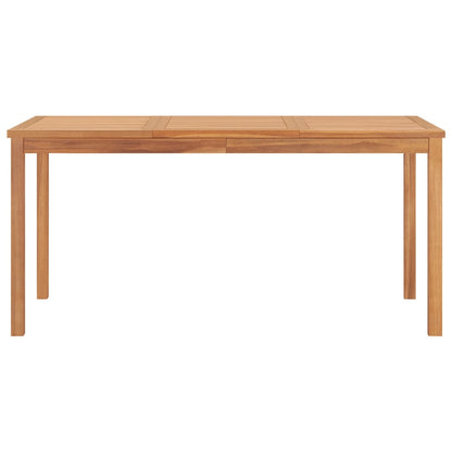 Garden Dining Table 160X80X77 Cm Solid Teak Wood