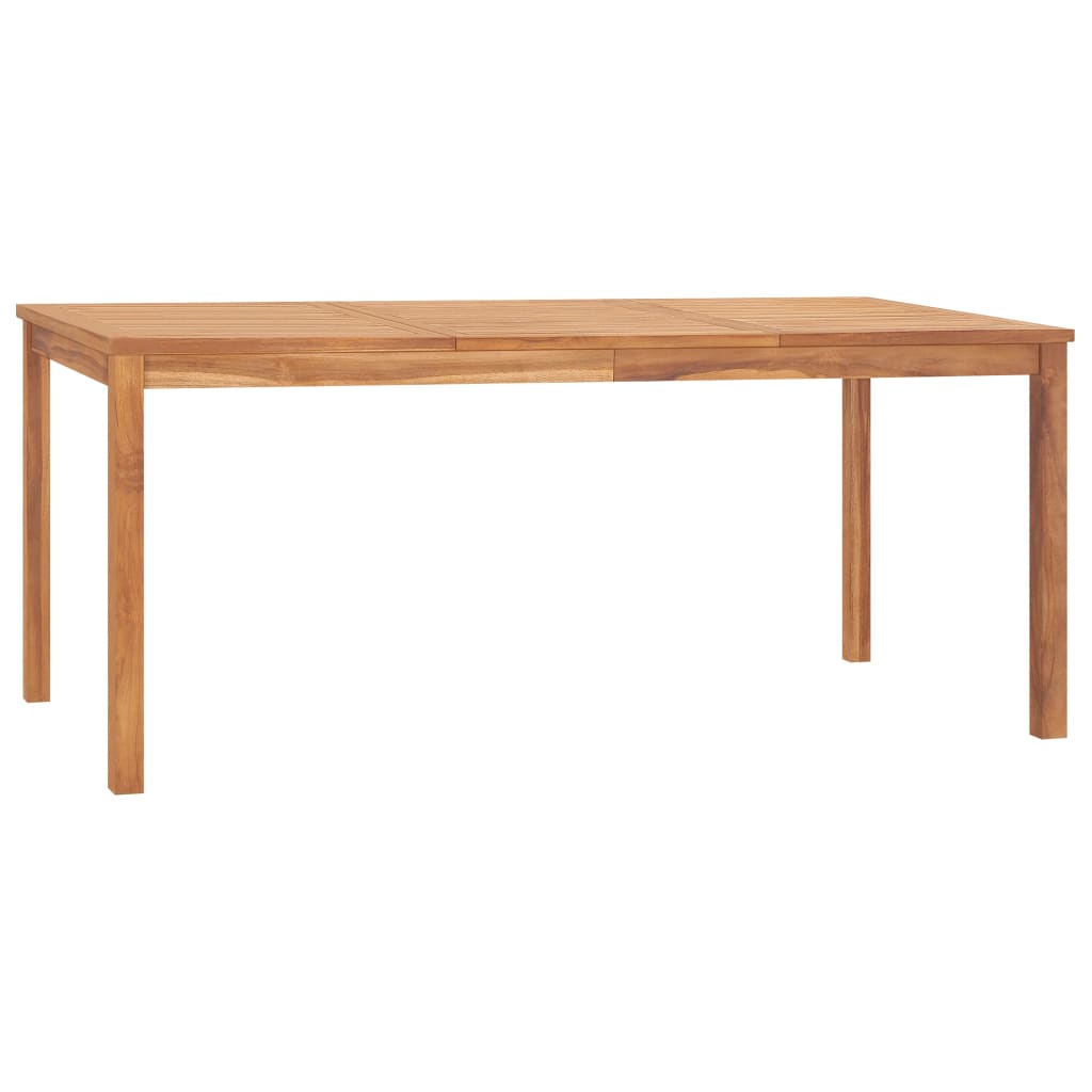 Garden Dining Table 180X90X77 Cm Solid Teak Wood