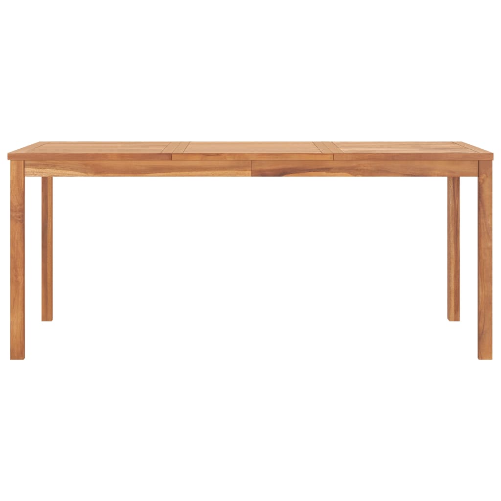 Garden Dining Table 180X90X77 Cm Solid Teak Wood