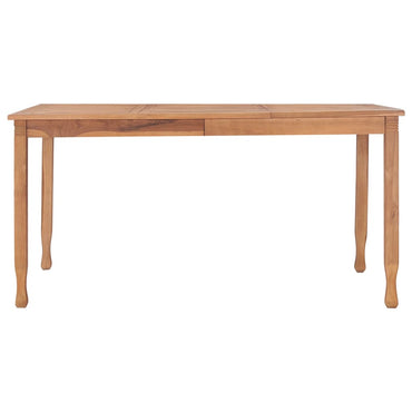 Garden Dining Table 150X90X75 Cm Solid Teak Wood