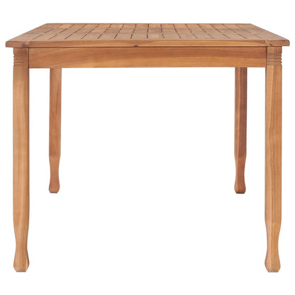 Garden Dining Table 150X90X75 Cm Solid Teak Wood