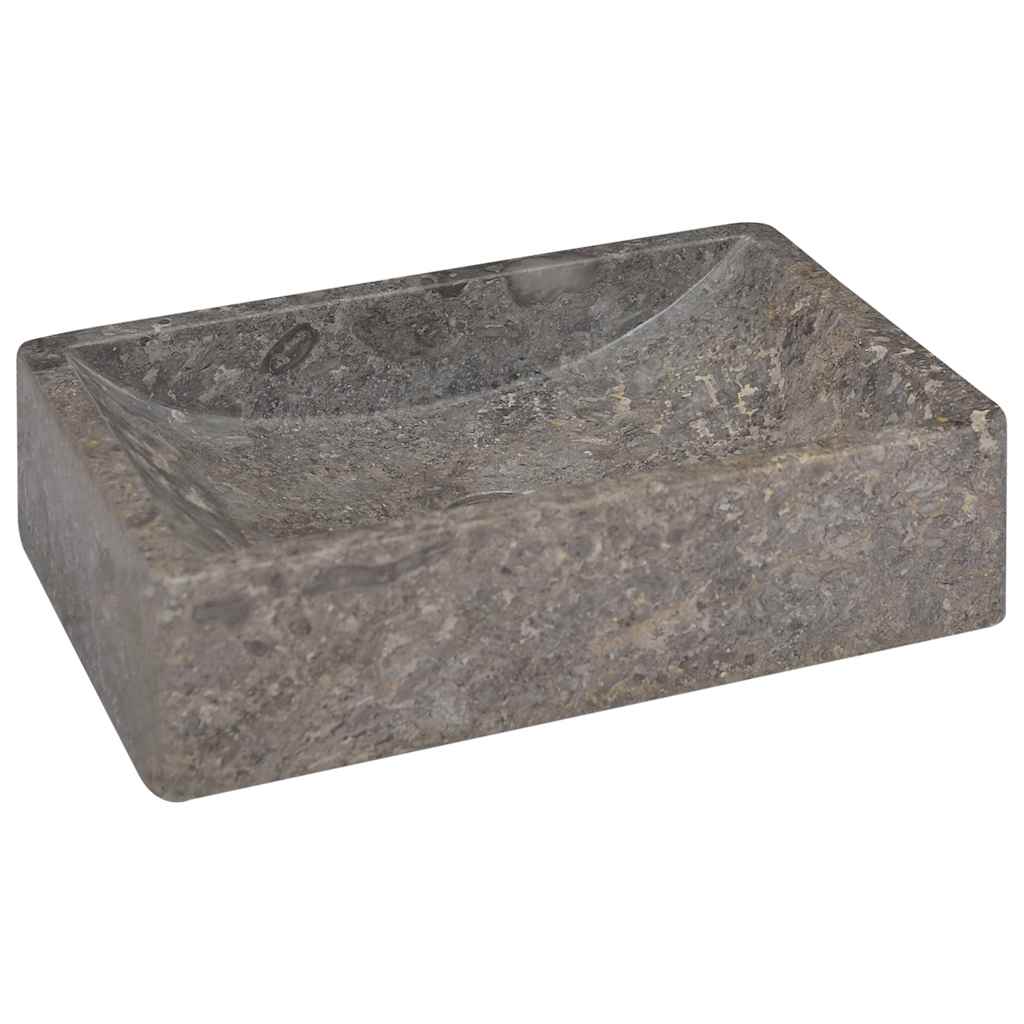 Sink 45X30X12 Cm Marble High Gloss Grey