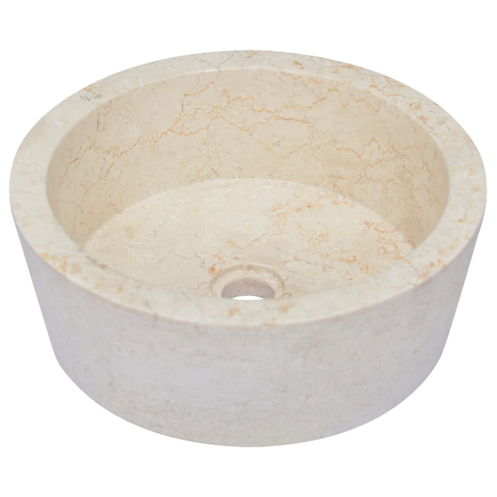 Sink Cream Ø40X15 Cm Marble