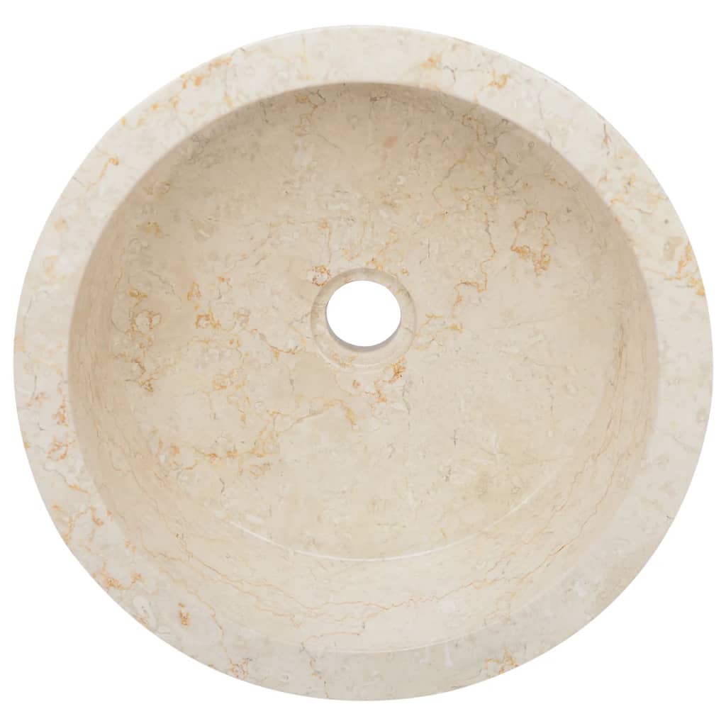 Sink Cream Ø40X15 Cm Marble