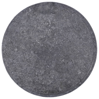 Table Top Grey Ø40X2.5 Cm Marble