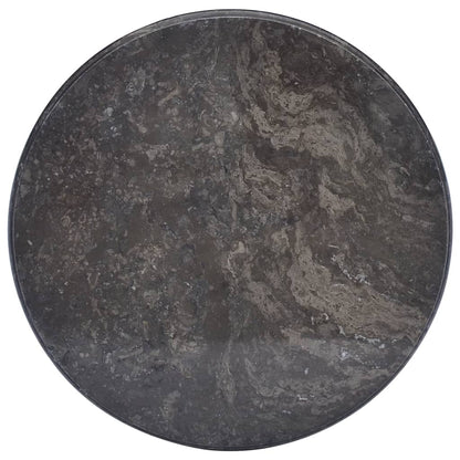 Table Top Black Ø50X2.5 Cm Marble