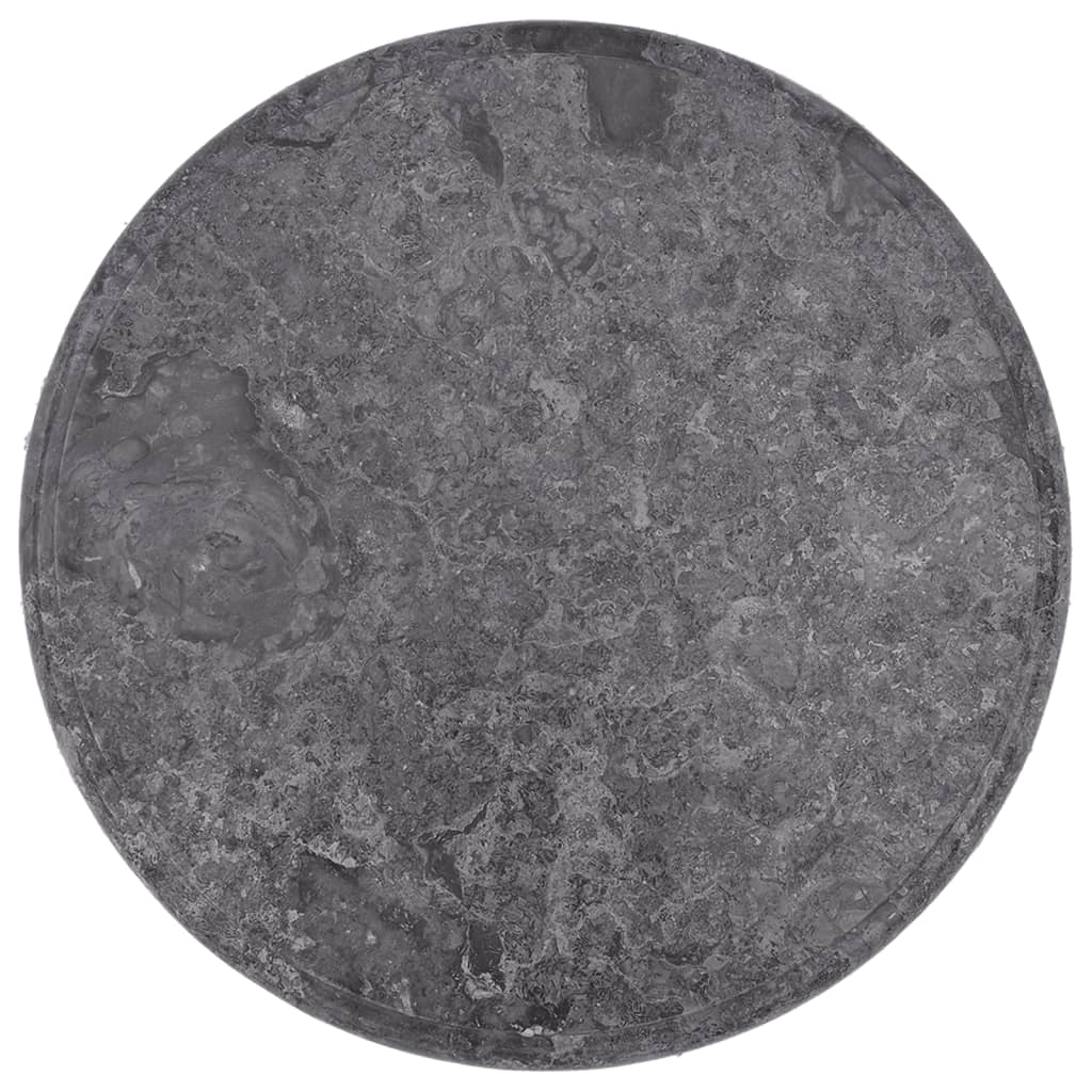 Table Top Grey Ø50X2.5 Cm Marble