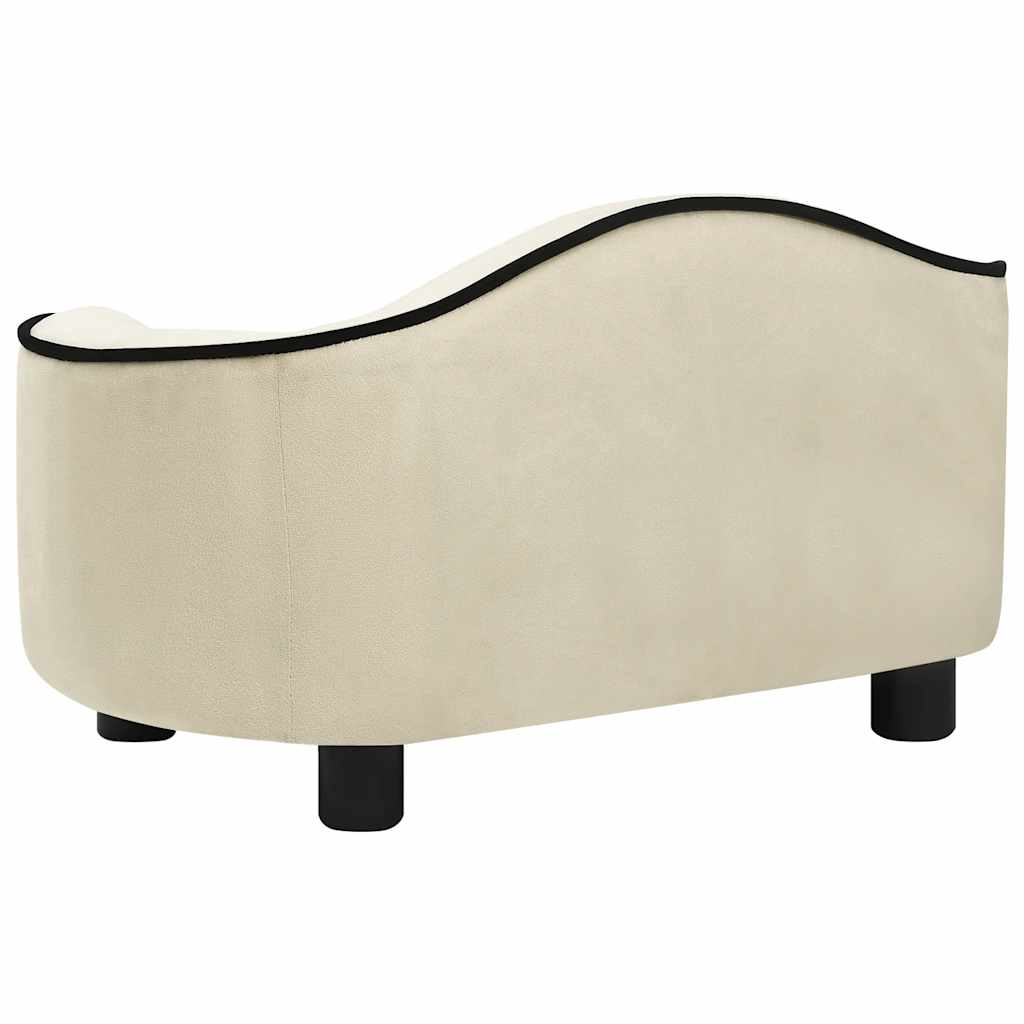 Dog Sofa Cream 67X47X36 Cm Plush