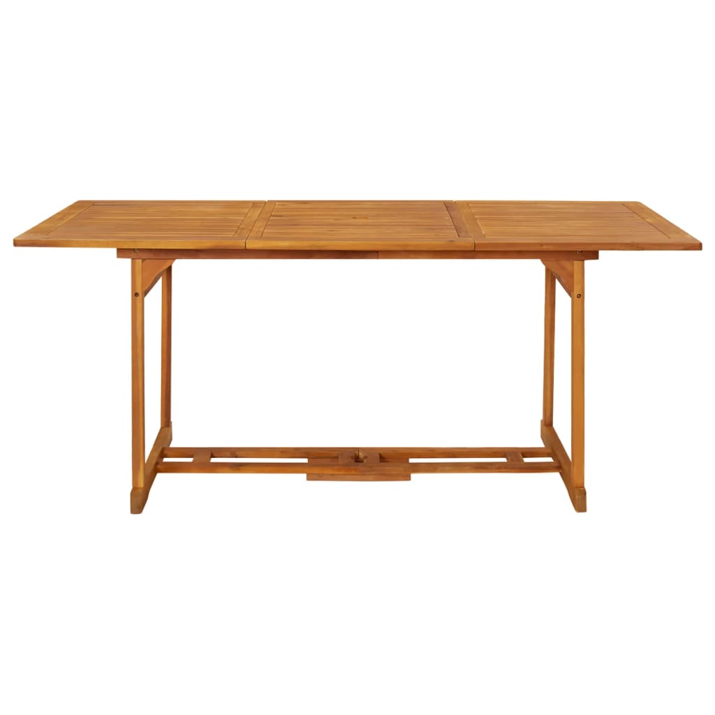 Garden Dining Table 180X90X75 Cm Solid Acacia Wood