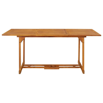 Garden Dining Table 180X90X75 Cm Solid Acacia Wood