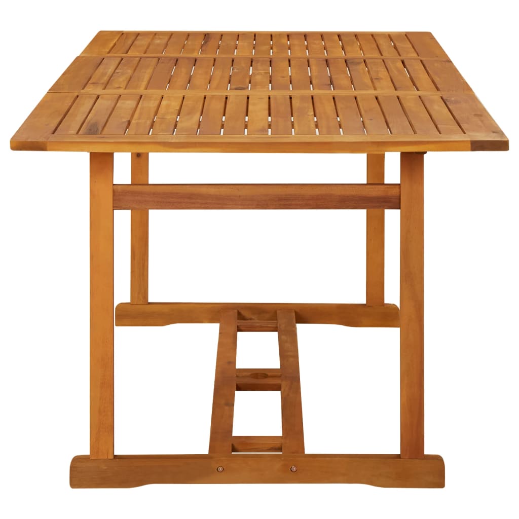 Garden Dining Table 180X90X75 Cm Solid Acacia Wood