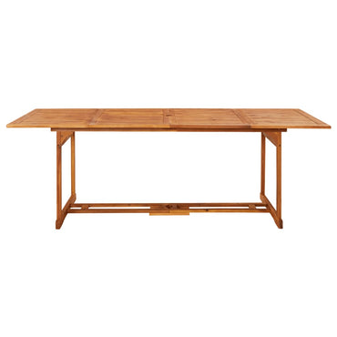 Garden Dining Table 220X90X75 Cm Solid Acacia Wood