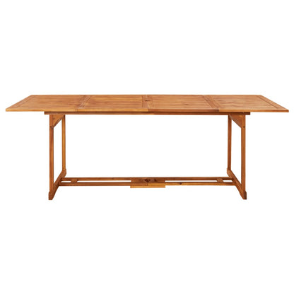 Garden Dining Table 220X90X75 Cm Solid Acacia Wood