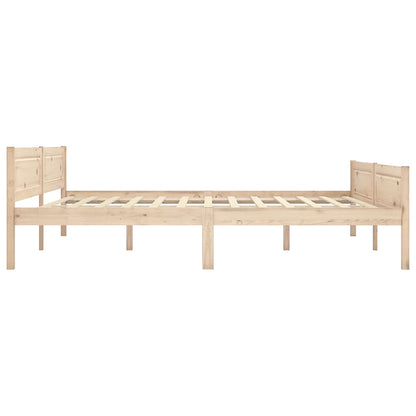 Bed Frame Solid Pinewood 180X200 Cm Super King