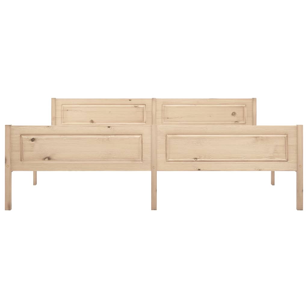 Bed Frame Solid Pinewood 180X200 Cm Super King