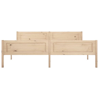 Bed Frame Solid Pinewood 180X200 Cm Super King