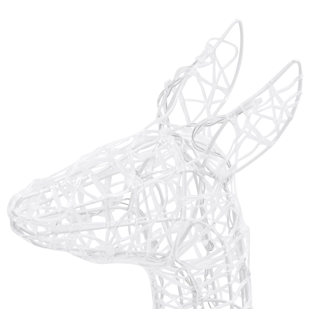 Acrylic Reindeer Family Christmas Decoration 160 Led Cold White