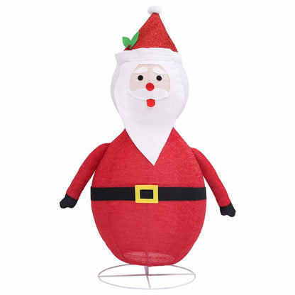 Decorative Christmas Santa Claus Figure Led Luxury Fabric 60Cm