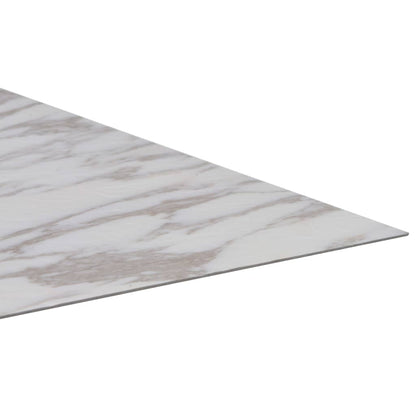 Self-Adhesive Flooring Planks 20 Pcs Pvc 1.86 M² White Marble