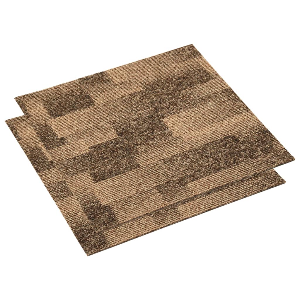 Floor Carpet Tiles 20 Pcs 5 M² Brown