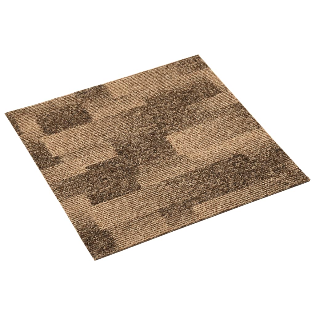 Floor Carpet Tiles 20 Pcs 5 M² Brown