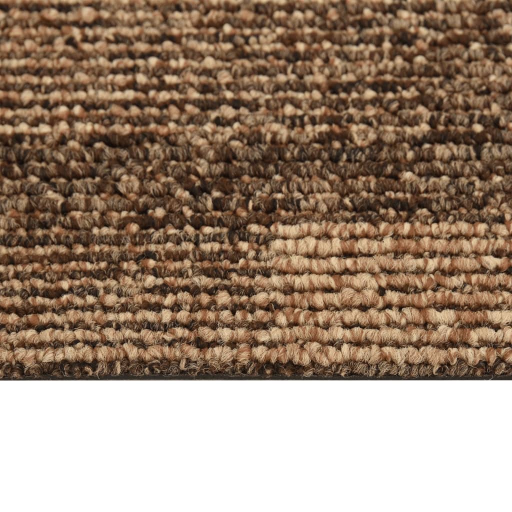 Floor Carpet Tiles 20 Pcs 5 M² Brown