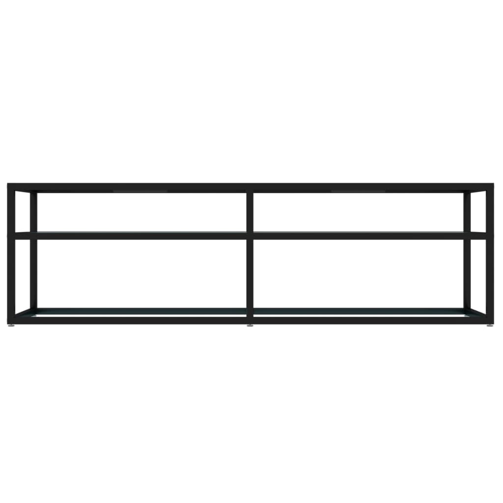 Tv Cabinet White Marble 140X40X40.5 Cm Tempered Glass