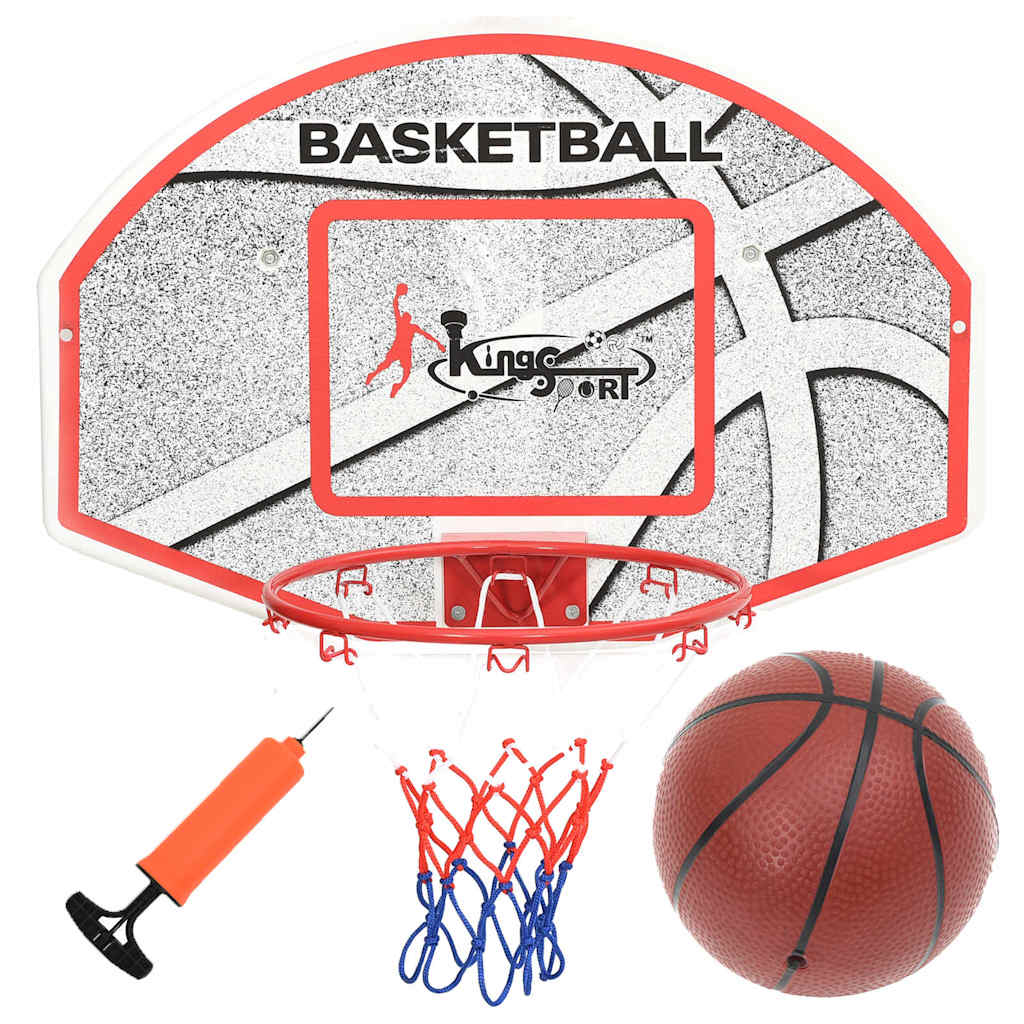 Five Piece Wall Mounted Basketball Backboard Set 66X44.5 Cm