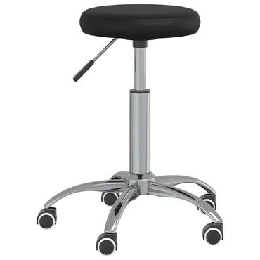 Office Swivel Chair Black Faux Leather