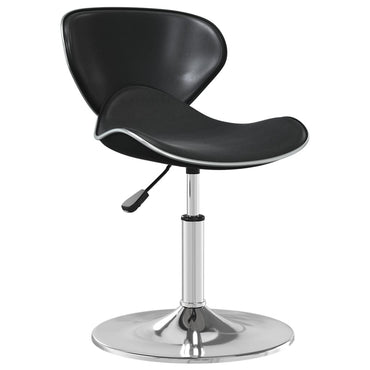 Bar Stool Black Faux Leather