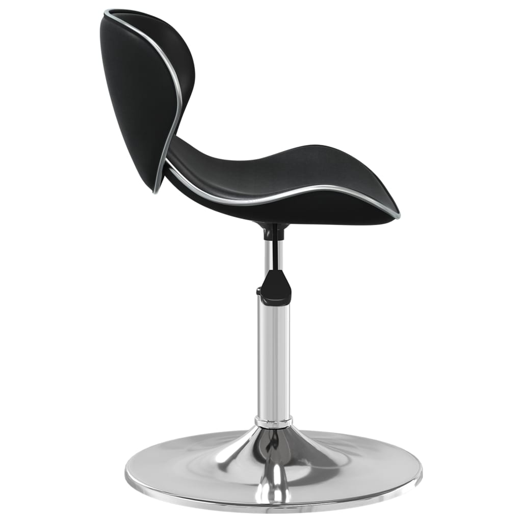 Bar Stool Black Faux Leather