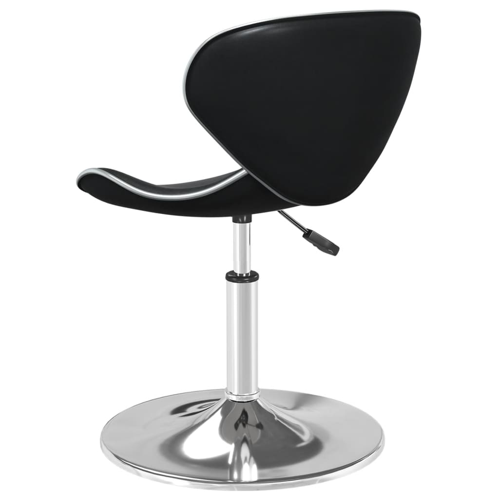 Bar Stool Black Faux Leather