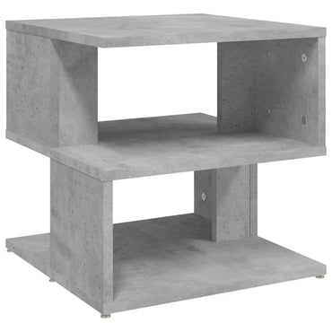 Side Table Concrete Grey 40X40X40 Cm Engineered Wood