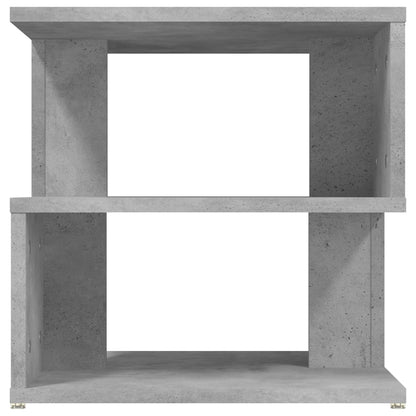 Side Table Concrete Grey 40X40X40 Cm Engineered Wood