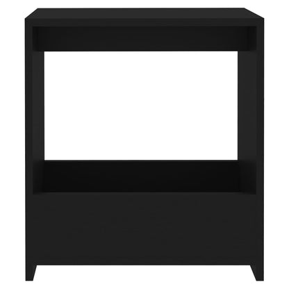 Side Table Black 50X26X50 Cm Engineered Wood