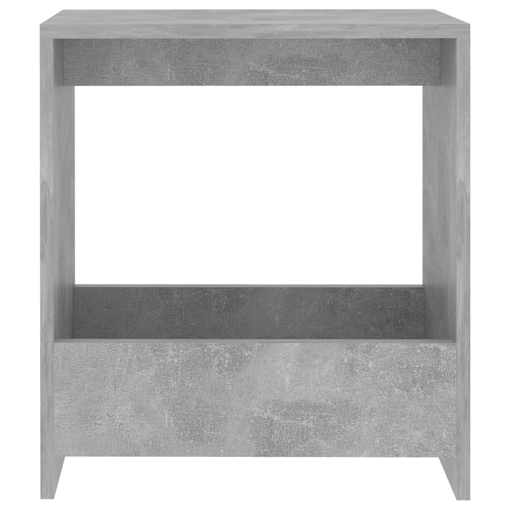 Side Table Concrete Grey 50X26X50 Cm Engineered Wood