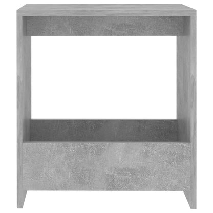 Side Table Concrete Grey 50X26X50 Cm Engineered Wood