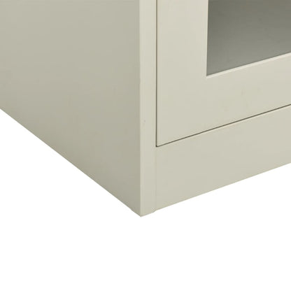 Office Cabinet Light Grey 90X40X70 Cm Steel