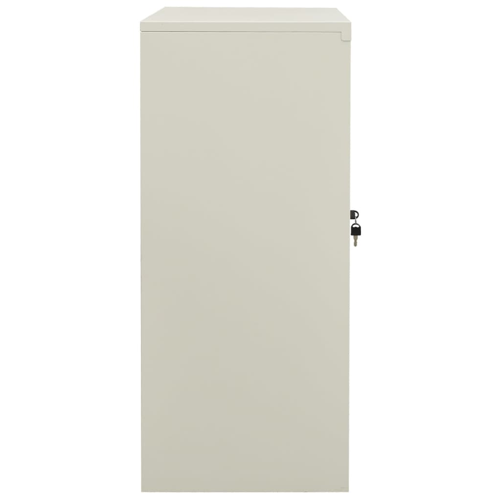 Office Cabinet Light Grey 90X40X90 Cm Steel