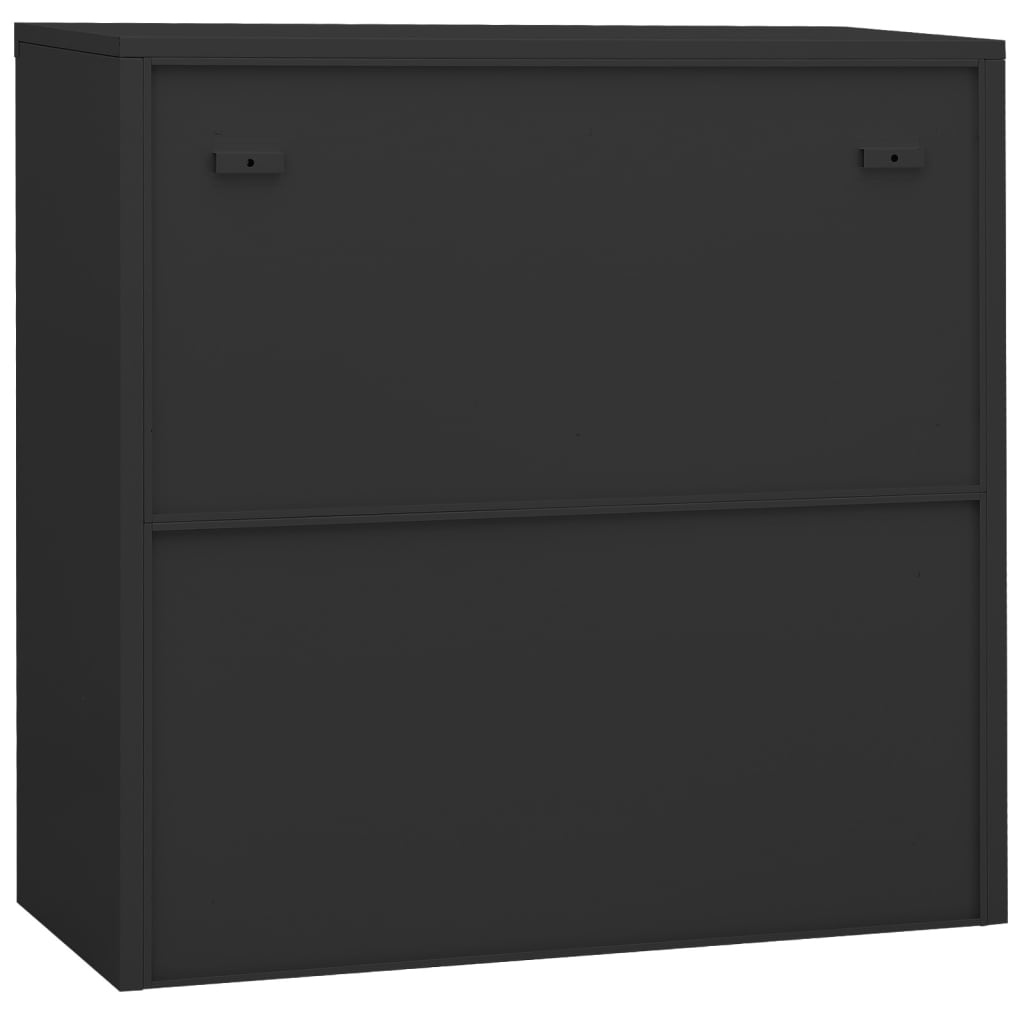 Office Cabinet Anthracite 90X40X90 Cm Steel