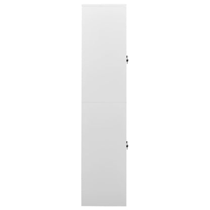 Office Cabinet Light Grey 90X40X180 Cm Steel