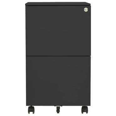 Mobile File Cabinet Anthracite 39X45X67 Cm Steel