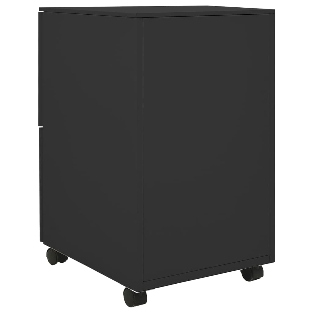 Mobile File Cabinet Anthracite 39X45X67 Cm Steel