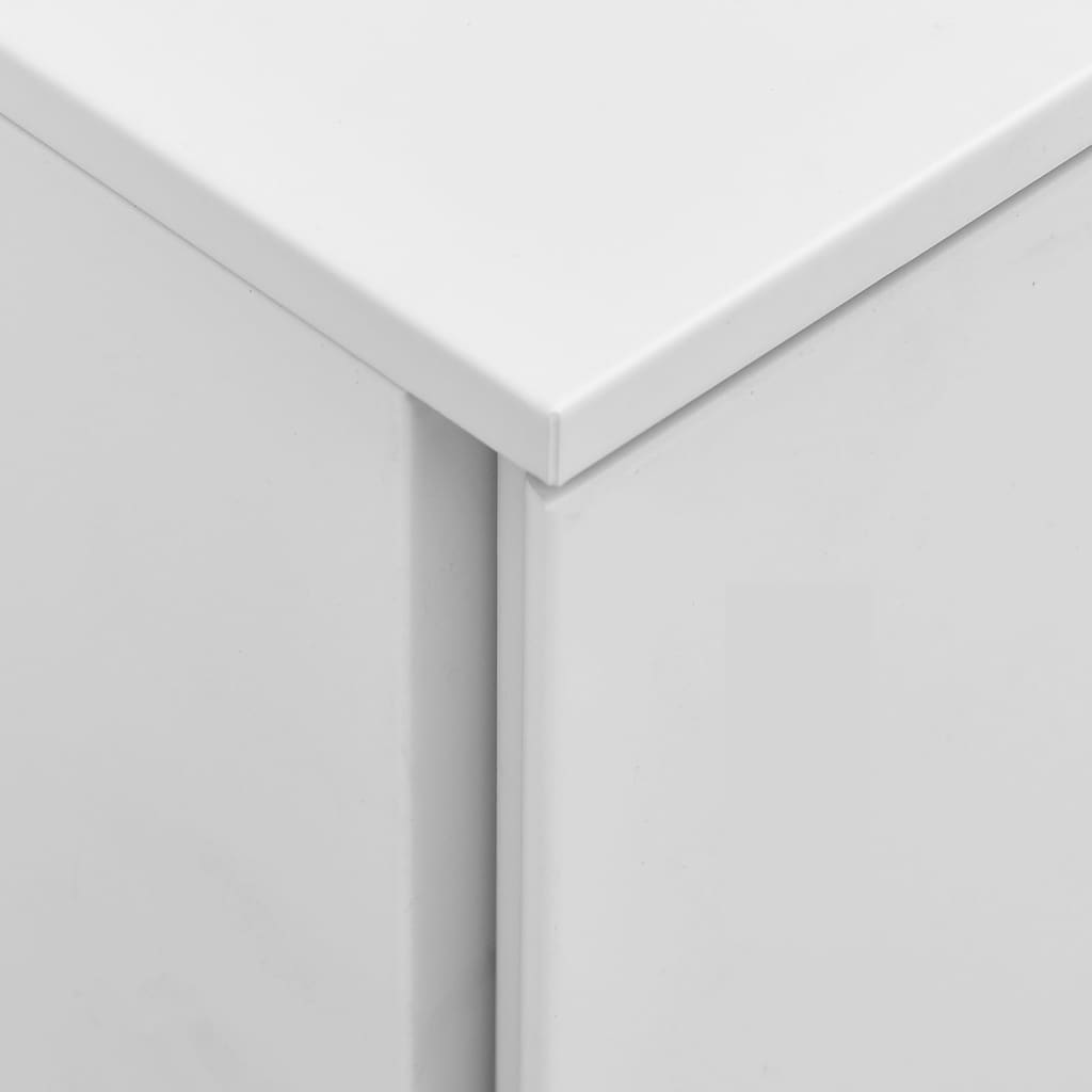 Mobile File Cabinet Light Grey 39X45X60 Cm Steel