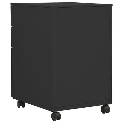 Mobile File Cabinet Anthracite 39X45X60 Cm Steel