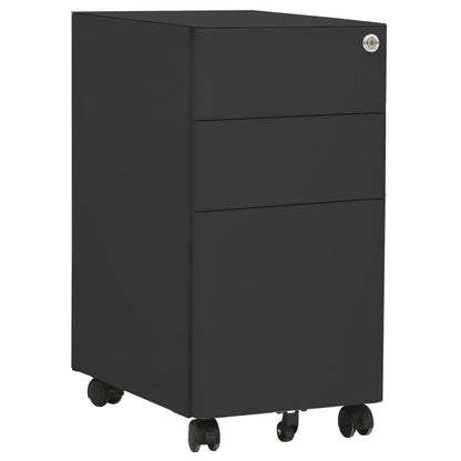 Mobile File Cabinet Anthracite 30X45X59 Cm Steel