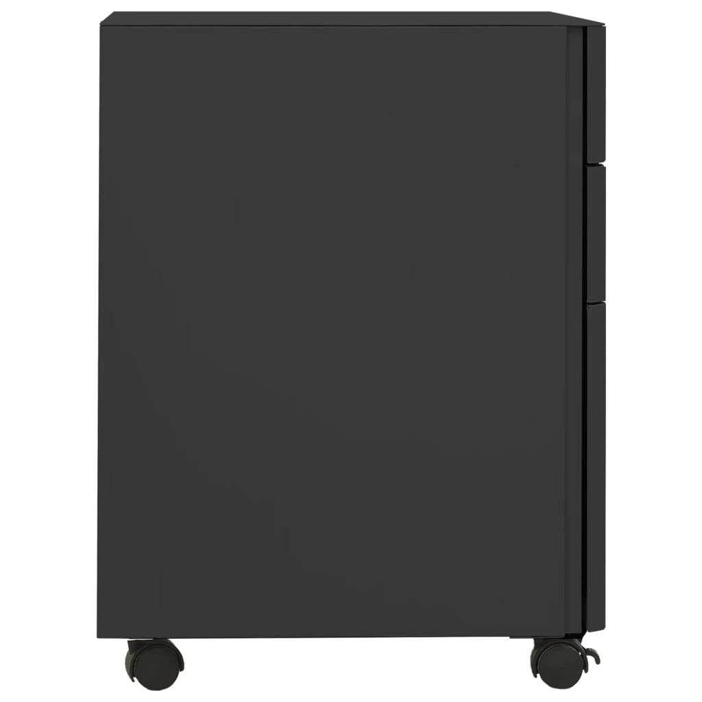 Mobile File Cabinet Anthracite 30X45X59 Cm Steel