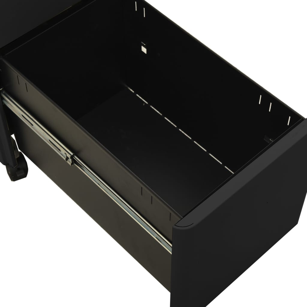 Mobile File Cabinet Anthracite 30X45X59 Cm Steel