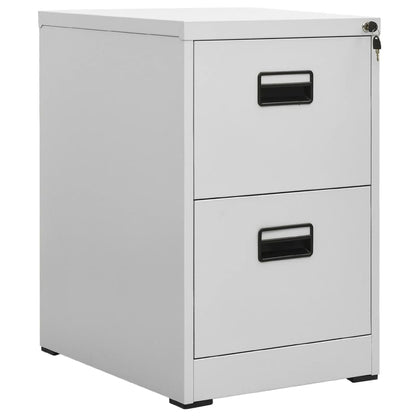 Filing Cabinet Light Grey 46X62X72.5 Cm Steel