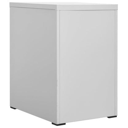 Filing Cabinet Light Grey 46X62X72.5 Cm Steel